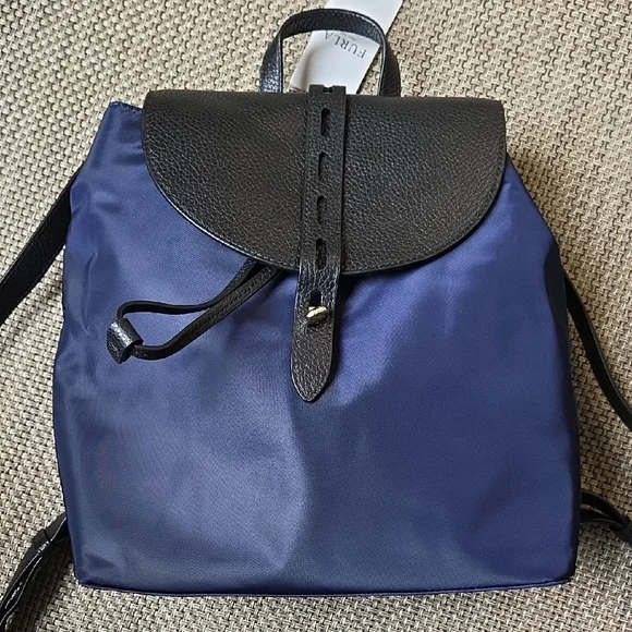 Furla Navy and Black Backpack - Picture 1 of 10